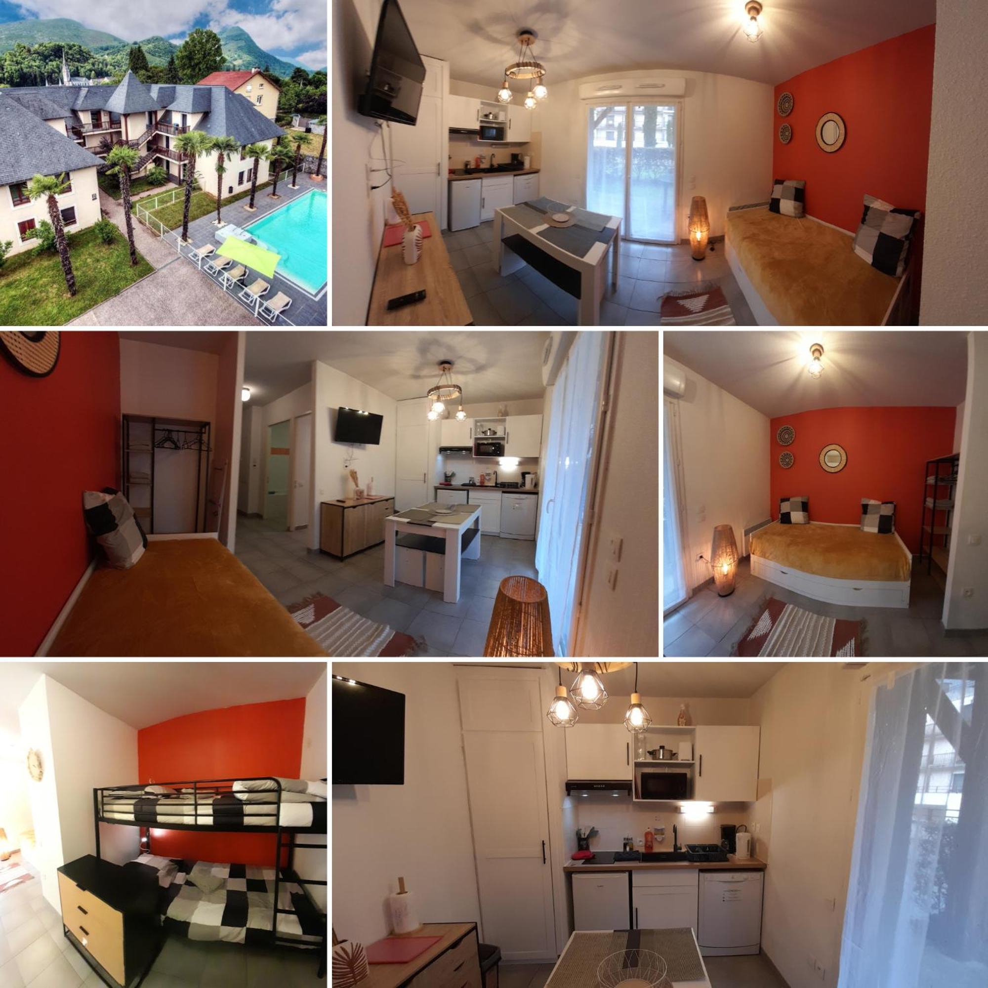 Appartement Du Chamois Roux, Dans Residence De Tourisme 3 Etoiles Lourdes Exteriör bild